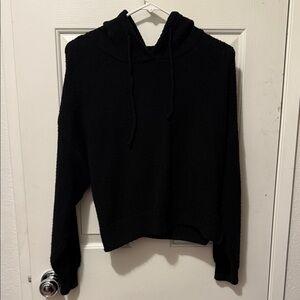 Black Hooded Sweater